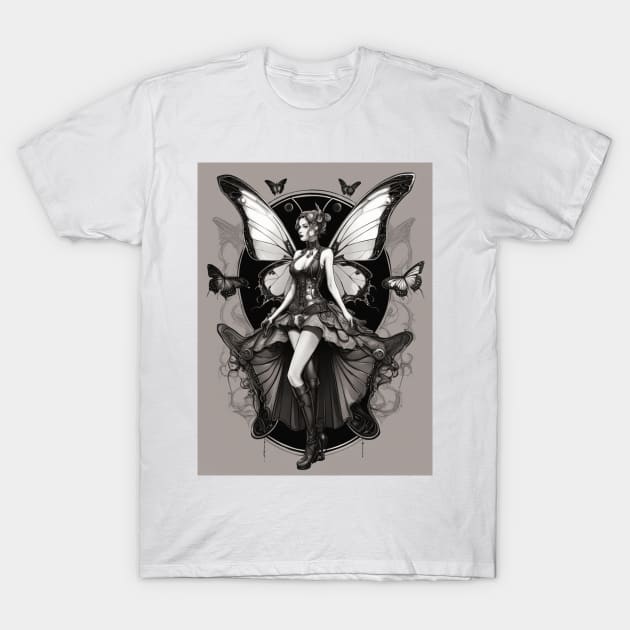 Steampunk Fairy - Caroline T-Shirt by Unkn0wnable Arts